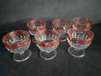 Vintage glas of coupe op voet 6 stuks, Verzamelen, Ophalen, Zo goed als nieuw, Overige typen