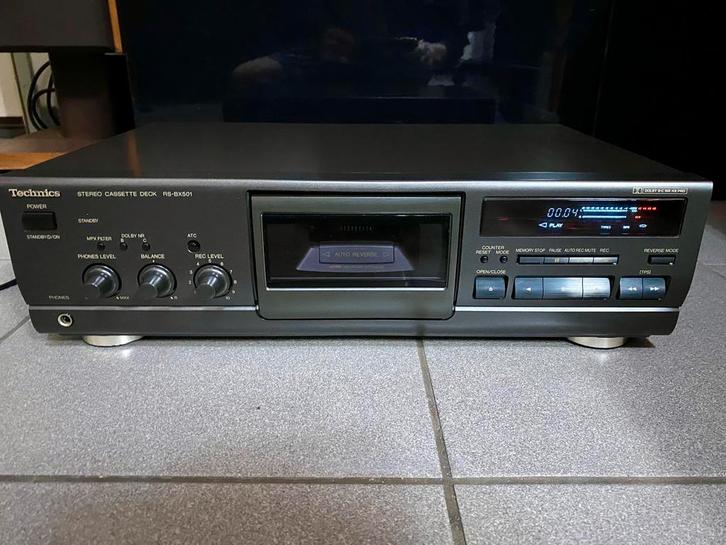Technics RS-BX501 cassettedeck, Audio, Tv en Foto, Cassettedecks, Enkel, Overige merken, Auto-reverse, Tiptoetsen, Tape counter