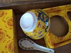 geel chinees kommetje kom met lepel doos +NIEUW+ valentijn, Enlèvement ou Envoi, Neuf