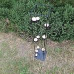 hoge kaarsenhouder in metaal, Ophalen, Gebruikt