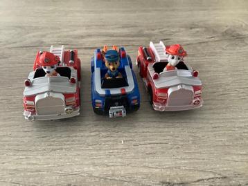 Paw Patrol verschillende racebaan wagentjes (5 cm) beschikbaar voor biedingen