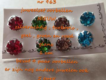 963. Parure de bijoux : boucles d'oreilles, NEUF, @LAST PIEC, Jaune, Autres matériaux, Envoi, Neuf