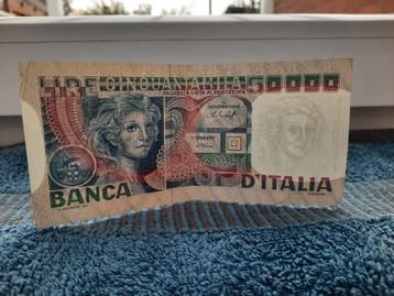 BILJET VAN 50.000 LIRE. 1977. 1978. ITALIË beschikbaar voor biedingen