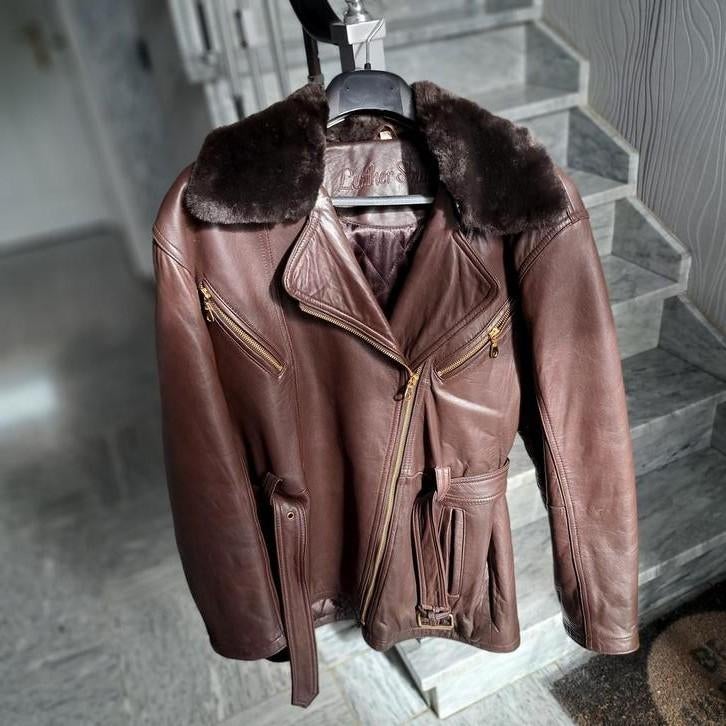 Lederen vest maat 40, Ophalen, Zo goed als nieuw