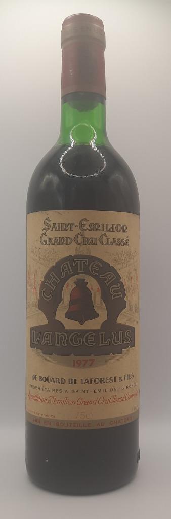 Chateau L'Angelus 1977, Saint-Emilion Grand Cru Classé, Verzamelen, Wijnen, Zo goed als nieuw, Rode wijn, Frankrijk, Vol, Ophalen of Verzenden