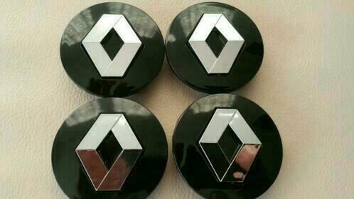 4 x 57 mm of 60 mm Renault velgen center caps / naafdoppen, Auto diversen, Wieldoppen, Nieuw, Ophalen of Verzenden