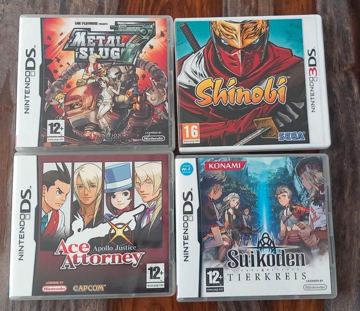 DS 3DS Metal Slug Shinobi Ace Attorney Suikoden Tierkreis, Games en Spelcomputers, Games | Nintendo 2DS en 3DS, Zo goed als nieuw