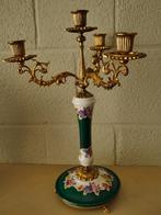 Kandelaar koper en porcelein, Enlèvement, Cuivre