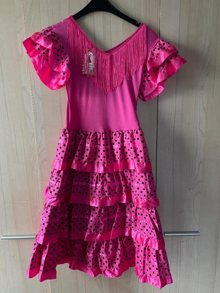 Verkleed Flamenco kleedje Maat: 12 jaar NIEUW, Kinderen en Baby's, Carnavalskleding en Verkleedspullen, Nieuw, Meisje, 146 t/m 152
