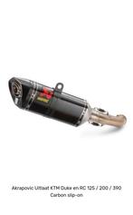 Akrapovič carbon uitlaat voor KTM Duke & RC 125/200/390, Motoren, Motoren | KTM, Particulier