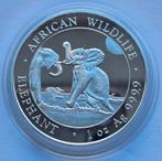 Somalia   1 Oz Silver  2024. Elephant, Enlèvement ou Envoi, Autres pays, Monnaie en vrac, Argent