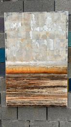 Handgeschilderd schilderij brons/goud 80 x 120 cm, Ophalen