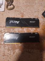 Kingston Fury Beast 32GB DDR4 Ram, Computers en Software, RAM geheugen, Ophalen of Verzenden, Zo goed als nieuw, DDR4