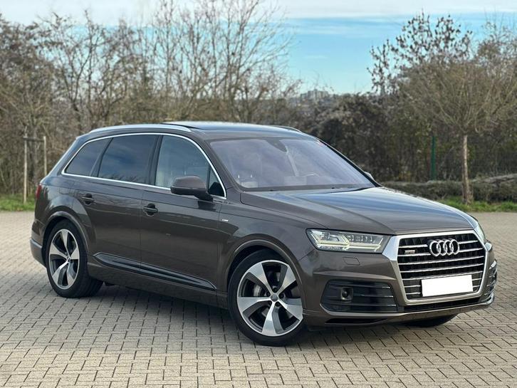 Audi Q7 3.0TDi Quattro 3X S-Line Pano-Cockpit - 7Plaats, Auto's, Audi, Particulier, Q7, 360° camera, 4x4, ABS, Achteruitrijcamera