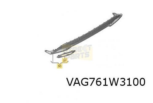 Audi A3 (4/20-) (8Y_) achterbumperspoiler (Limousine / S-lin, Auto-onderdelen, Carrosserie, Bumper, Audi, Achter, Nieuw, Verzenden