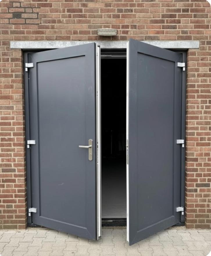 dubbel deur aluminium, Doe-het-zelf en Bouw, Deuren en Vliegenramen, Gebruikt, Ophalen