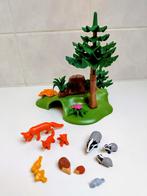 Set forestier Playmobil avec 3 renards, 3 blaireaux, 2 héris, Enlèvement ou Envoi, Comme neuf