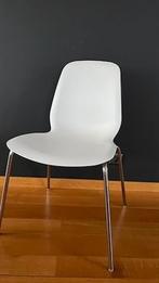 2 chaises blanches Ikea, Maison & Meubles, Chaises, Deux, Enlèvement, Utilisé, Blanc