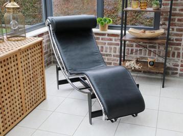 Vintage LC4 Corbusier Chaise Longue (Replica), Enlèvement, Comme neuf, Une personne, Cuir