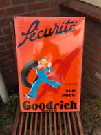 Goodrich banden emaille reclamebord, Ophalen of Verzenden, Gebruikt, Reclamebord