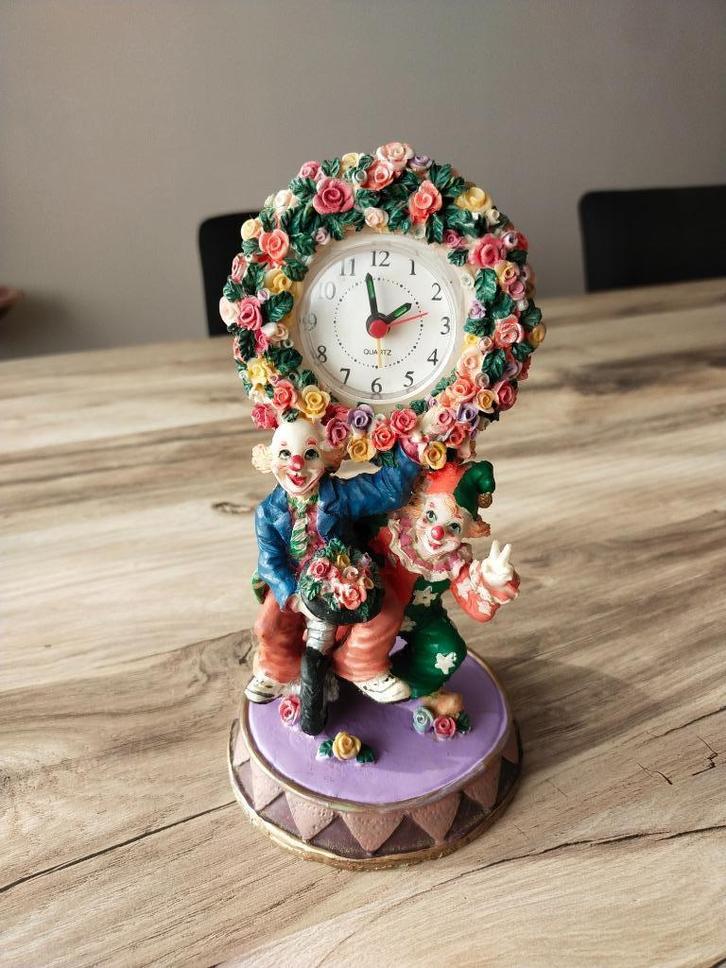 Horloge scénarisée (clowns) pour enfants – Vintage, Huis en Inrichting, Woonaccessoires | Klokken, Gebruikt, Staande klok, Analoog