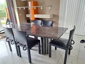 Lederen moderne Eetkamerstoelen B&B beschikbaar voor biedingen