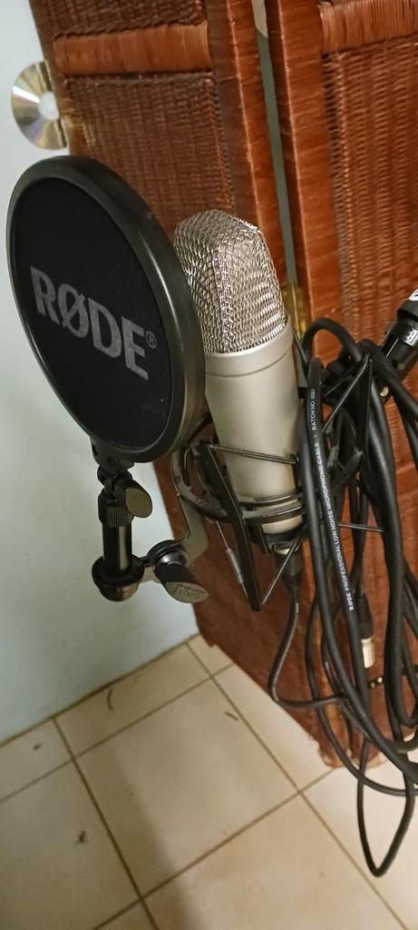 Microphone Rode nt1-A avec housse Rode sm6, Musique & Instruments, Microphones, Comme neuf, Enlèvement ou Envoi