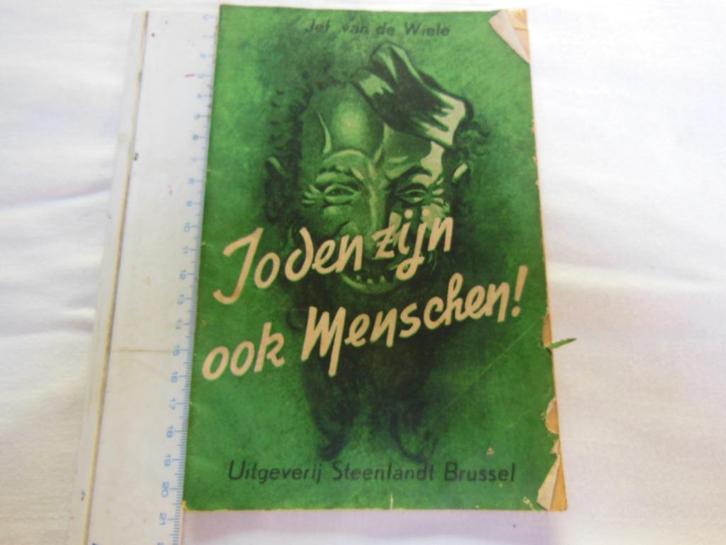Brochure "Joden zijn ook menschen" Jef vd Wiele Steenlandt, Verzamelen, Militaria | Tweede Wereldoorlog, Overige soorten, Boek of Tijdschrift