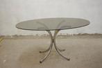 vintage glazen tafel, 75 cm ou plus, Verre, Vintage, 50 à 100 cm