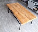 Table de salon en bois artisanale, Ophalen, Zo goed als nieuw, Rechthoekig