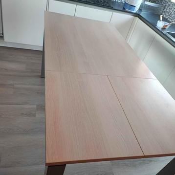 Table haute extensible de 120 à 180 cm de long. Hauteur 90 c, Enlèvement, Comme neuf