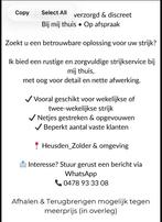 Strijk service, Ophalen, Nieuw