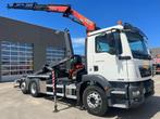 MAN TGM 26.340 6x2 met containerhaak en kraan EURO6, Achat, Euro 6, Entreprise, 2 places