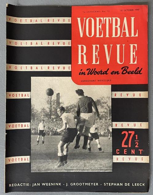 Voetbalrevue in woord en beeld 1947, Sport en Fitness, Voetbal, Zo goed als nieuw, Overige typen, Verzenden