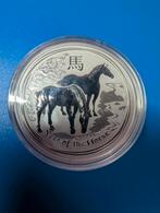 1oz Lunar II year of the horse 2014 zilveren munt., Ophalen of Verzenden, Zilver