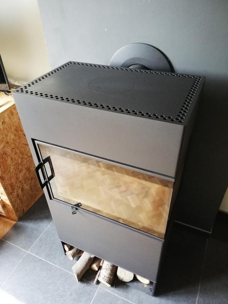 🔥 Austroflamm Dexter houtkachel — 6 kW, Huis en Inrichting, Kachels, Zo goed als nieuw, Houtkachel, Hout, Ophalen