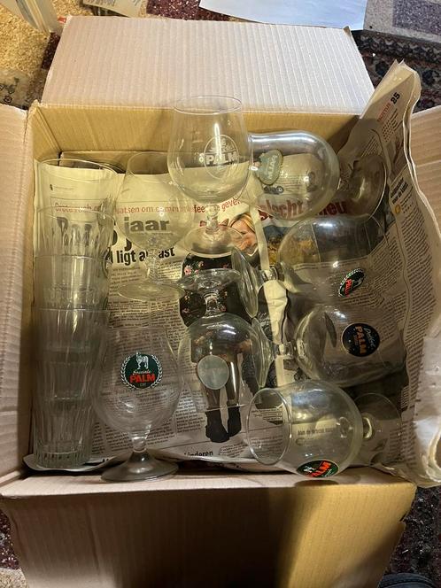 Collectie bierglazen PALM, Verzamelen, Biermerken, Zo goed als nieuw, Glas of Glazen, Palm, Verzenden