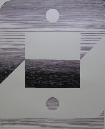 MICHEL SEUPHOR / LIJNENSPEL-GEOMETRIE / LITHO / 75x55cm SIG