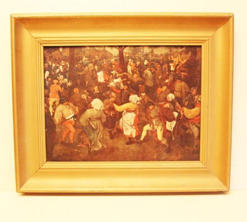 Pieter Bruegel Schilderij 'The Wedding Dance' / Jaar 1560, Antiek en Kunst, Kunst | Schilderijen | Klassiek, Ophalen of Verzenden