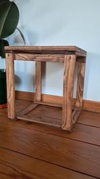 Houten bijzettafel, Huis en Inrichting, Ophalen, Zo goed als nieuw