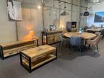 MEGA VERKOOP VAN MASSIEF HOUTEN EETKAMERMEUBELEN, Ophalen of Verzenden, Nieuw, Industrieël