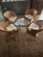 Zithoek, tuinset in rotan, Huis en Inrichting, Ophalen, Zo goed als nieuw, Riet of Rotan