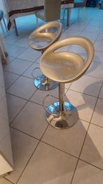 2 barkrukken - 2 barkrukken, Ophalen of Verzenden, Zo goed als nieuw, 2 krukken, Metaal