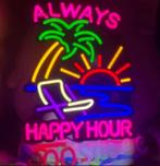LED lamp neon stijl Always Happy Hour (38x30cm), Verzamelen, Merken en Reclamevoorwerpen, Ophalen of Verzenden, Nieuw