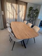 Eettafel 220x110cm met 6 stoelen Juntoo, Huis en Inrichting, Tafels | Eettafels, Ophalen, Zo goed als nieuw