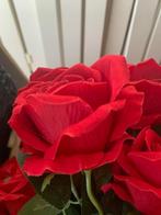 rode (luxe) kunstrozen, Ophalen, Zo goed als nieuw, Binnen
