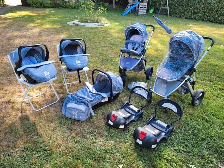 2 stevige Noukies buggy's, complete set mét isofix, Kinderen en Baby's, Kinderwagens en Combinaties, Zo goed als nieuw, Combiwagen