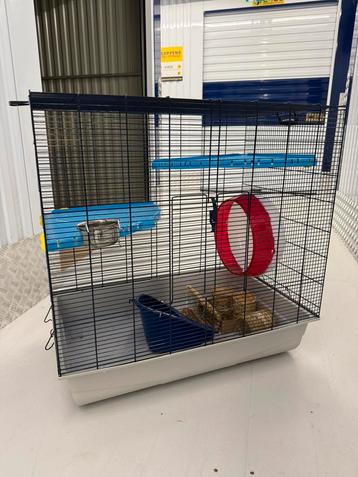 Kooi voor knaagdieren bv chinchilla met toebehoren beschikbaar voor biedingen