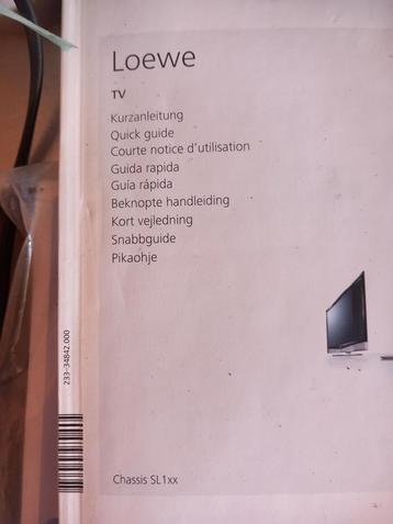 Zeer mooi grote tv loewe, TV, Hi-fi & Vidéo, Enlèvement, Comme neuf