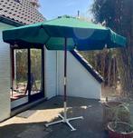 Parasol in hoogwaardig doek met houten frame en houten paal, Tuin en Terras, Parasols, Ophalen, 2 tot 3 meter, Stokparasol, Verstelbaar